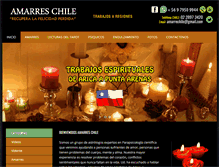 Tablet Screenshot of amarreschile.com